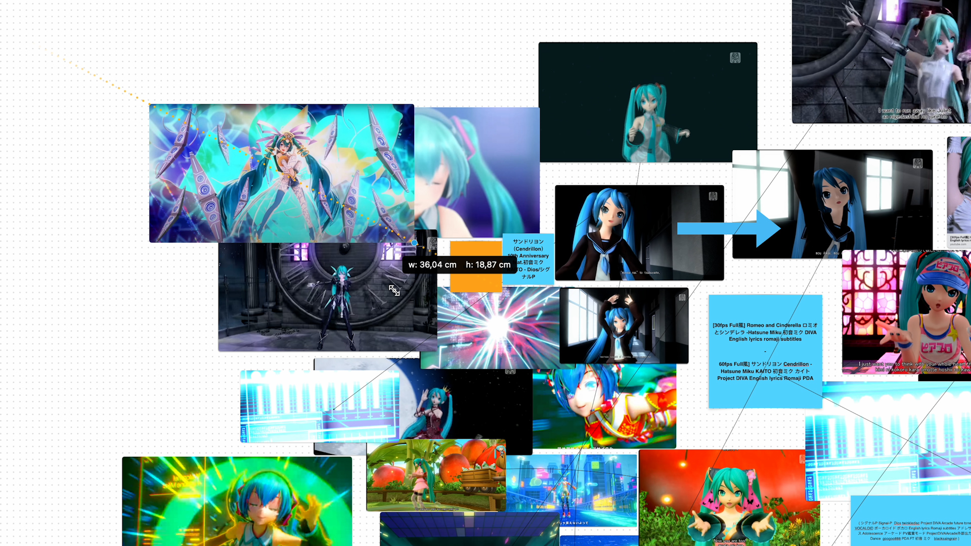 United in Reverie research collage